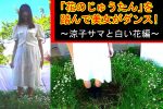 「花のじゅうたん」を踏んで美女がダンス!〜涼子様と白い花編〜